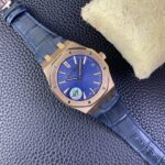 Audemars Piguet Replica AP Watch Royal Oak Selfwinding ??50th Anniversary?? 41mm Rose Gold Blue Dial Leather Strap 15510OR.OO.D315CR.01-APS(1:1 replica) - Image 3
