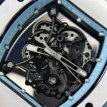 Richard Mille Replica 1:1 Watch RM055 Ceramic Bubba Wasson Blue Factory BBR 45mm - Image 3