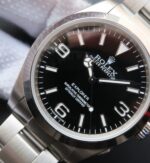 Replica Rolex EXPLORER I 214270 39mm Noob Black Dial SS Bracelet A2824 - Image 2