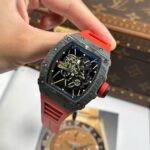 Richard Mille RM35-01 Rafael Nadal Carbon NTPT Copies Watches Red Rubber Strap ZF Factory 49,9x43mm - Image 4