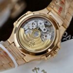 Patek Philippe Women White Dial Copies Watches Nautilus 7118 Gold Wrapped + Moissanite Diamonds 3K Factory 35.2mm - Image 9