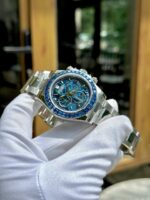 Rolex Luxury Replica Watches Daytona Arolla Challenge Blue Stone Automatic Swis Movmenet 40mm - Image 4