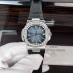 Patek Philippe Nautilus 5723 Replica 1:1 Watch Leather Strap Dark Blue Dial 40mm
