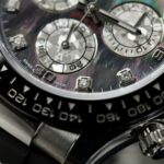 Rolex Replica Watch Daytona Dial Mother Of Pearl   Moissanite Diamonds Custom 40mm - Image 5