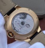 Replica Cartier Ballon Bleu De Cartier Chrono 44mm YG Black Dial Leather Strap A8101 - Image 5