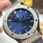 Hublot Classic Fusion Titanium Imitation Watches Blue Dial Weight 84 Grams Super Light JJZ Factory 42mm - Image 4