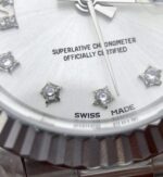 Replica Rolex DateJust 28mm Fluted Bezel White Dial Diamonds Rome Markers Bracelet A2236 - Image 10