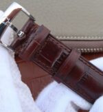 Replica Omega V6 De Ville 37mm YG Bezel White Dial YG Markers Leather Strap A2892 - Image 7