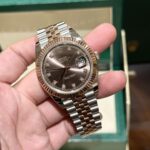 Rolex Replica 1:1 Watch DateJust Chocolate Dial EW Factory 41mm - Image 3