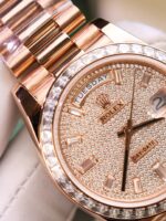 Rolex Best Copies Watches Day-Date Custom Diamonds Moissanite + Gold Wrapped GMF 40mm - Image 7