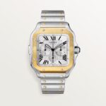 fake cartier watch Santos extra-large model chronograph mechanical movement with automatic winding caliber(1:1 replica)