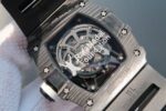 Replica Richard Mille RM035 Rafael Nadal Forge Carbon Titanium Case KVF Skeleton Dial White Rubber Strap MIYOTA8215 - Image 6