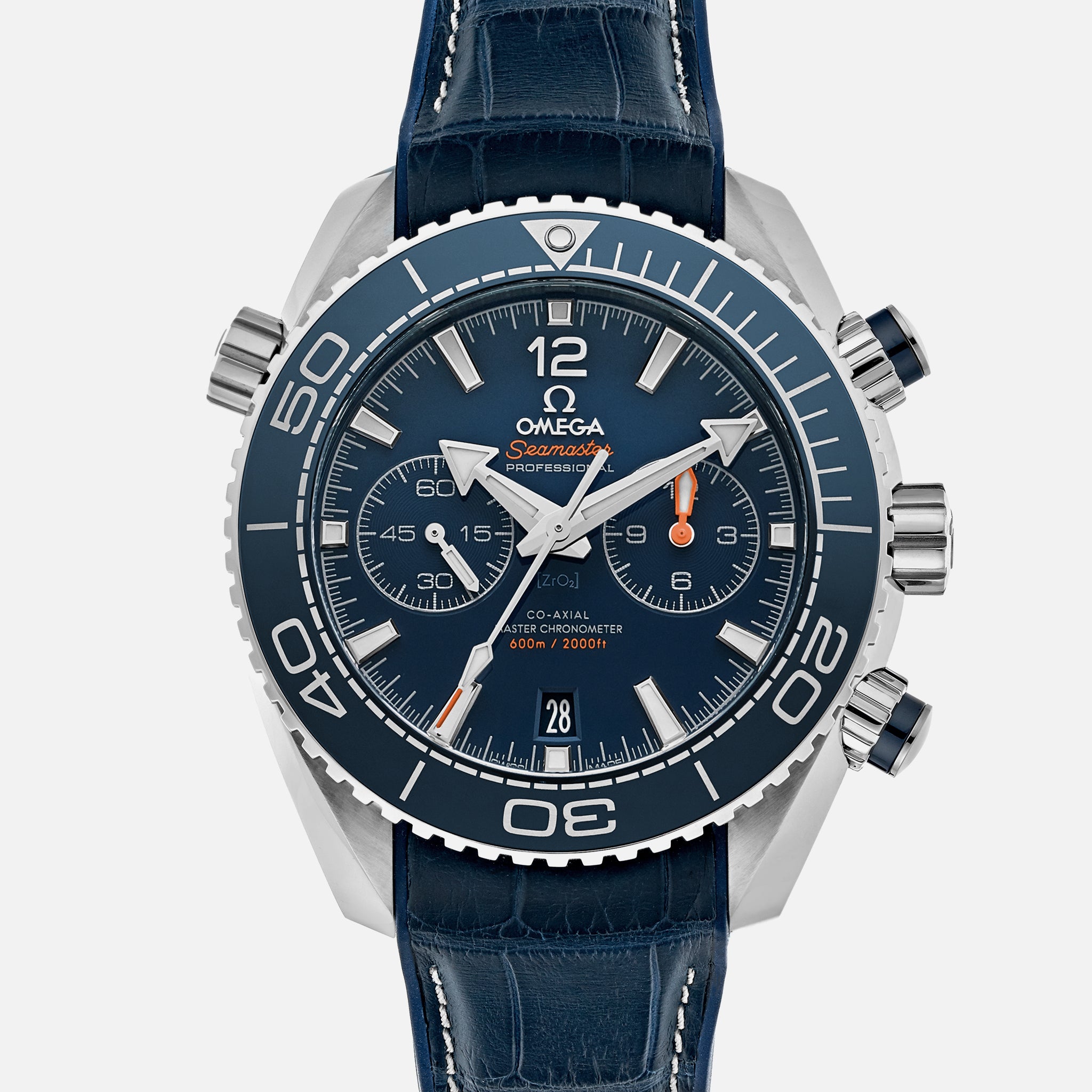 A80DEBA0-EA07-A694-EA98-2A1304CDA960.jpg Seamaster Planet Ocean 600M Co-Axial Master Chronometer Chronograph 45.5mm Blue Dial On Leather Strap With Rubber Lining(1:1 replica) - Image 1