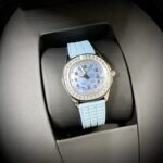 Patek Philippe Aquanaut 5072R Replica Watch Blue Rubber Strap PPF 35.6mm - Image 2