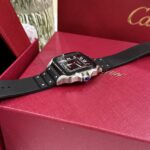 Cartier Replica Watches Santos Black Dial Roman Numeral Pile BV Factory 39.8mm - Image 6