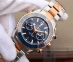 Replica Omega OMF Planet Ocean Master Chronometer SS/RG Blue Polished Bezel Blue Dial SS/RG Bracelet A9901 - Image 2