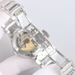 Fake Diamond Watch For Women Patek Philippe Replica Twenty~4 Ladies Stainless Steel Olive Green Dial 7300/1200A-011(1:1 replica) - Image 3