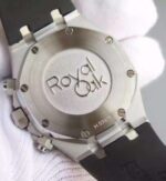 Replica Audemars Piguet Royal Oak Chronograph SS White Dial Rubber Strap A7750 - Image 5