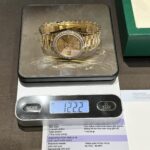 Rolex Day-Date Replica Watch Gold Wrapped Moissanite Baguette Diamond 40mm - Image 2