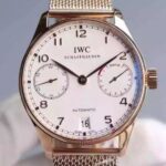 Replica IWC YL Portuguese RG IW5001 White Dial