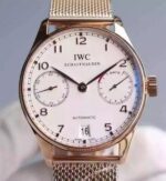 Replica IWC YL Portuguese RG IW5001 White Dial
