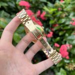 Rolex Replica Watch Day-Date Purple Mother of Pearl Dial Yellow Gold 40mm - Image 5