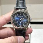 Patek Philippe Complications 5205G Blue Dial Leather Strap Replica 11 Watch 40mm