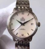 Replica Omega MKF De Ville 33mm White Dial SS Bracelet A2824