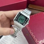 Cartier Replica Watch Santos De Cartier Green Dial BV Factory 39.8mm - Image 4