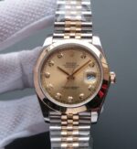 Replica Rolex DateJust 41mm 126303 Noob RG Wrapped RG Dial Diamonds Markers SS/RG Bracelet A2836