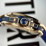 Hublot Replica 1:1 Watch Big Bang Chronograph Blue With Moissanite Bezel 44mm - Image 6