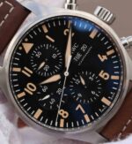 Replica IWC ZF Pilot Chrono AUS Special Edition Leather Strap A7750 - Image 3