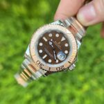 Rolex Replica Watch Yacht-Master Chocolate Dial Demi Strap EW Factory 40mm