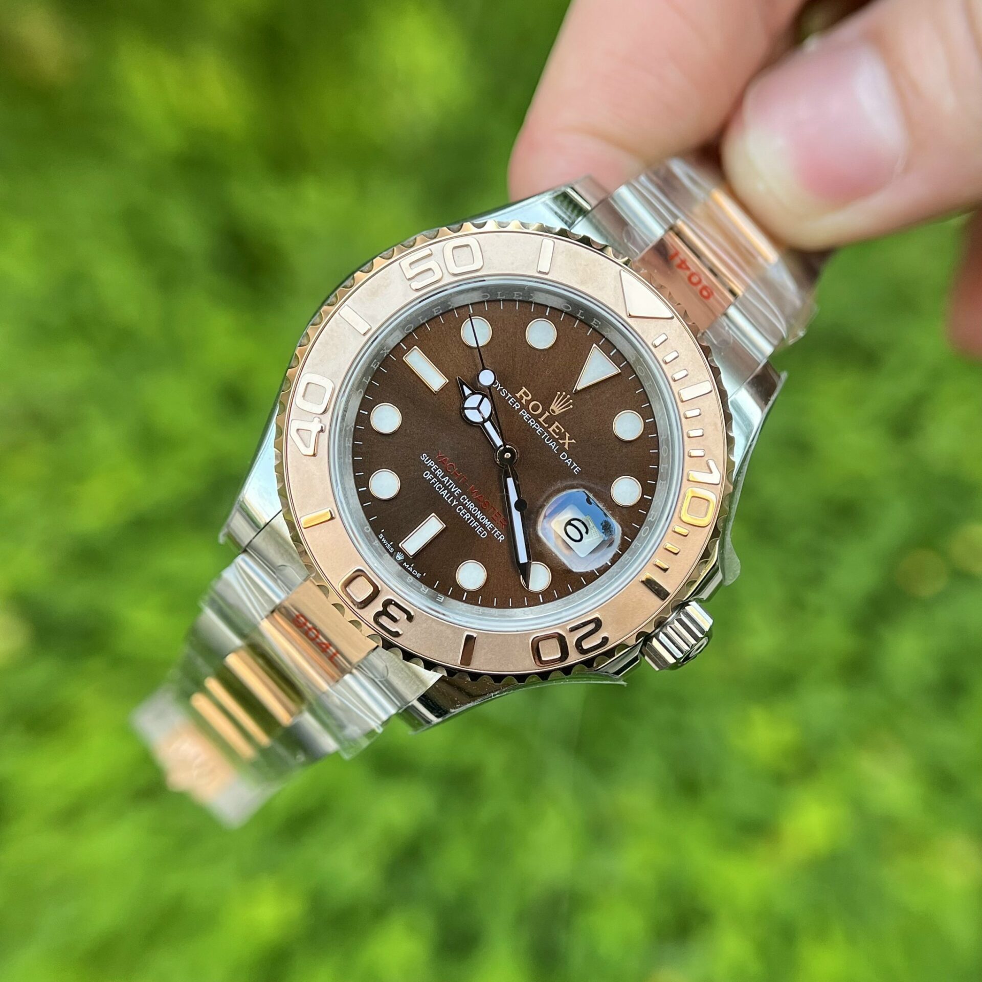 AC006798-FF28-6C53-C4B1-3A9B4F33AE7D.jpg Rolex Replica Watch Yacht-Master Chocolate Dial Demi Strap EW Factory 40mm - Image 1