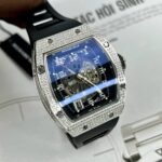 Richard Mille RM 010 Replica 1:1 Watch Silver With Stone Bezel AG 40MM - Image 3