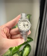 Rolex Day-Date Meteorite Dial Custom Moissanite Daimonds Copies Watches 40mm - Image 2