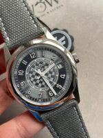 Replica PATEK PHILIPPE Calatrava 6007A-001 SS ZF 1:1 Best Edition Grey Dial on Grey Leather Strap A324CS - Image 4