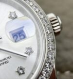 Replica Rolex DateJust 28mm Diamonds Bezel White Dial Diamonds Rome Markers Bracelet A2236 - Image 10