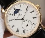 Replica IWC Vintage IW544803 White Dial YG Black Leather Strap - Image 3