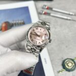 Rolex DateJust Women s Best Replica Watch Pink Dial Jubilee Strap EW 31mm - Image 2