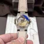 Patek Philippe Nautilus 5726 Replica 1:1 Watch Blue Dial Leather Strap GRF 40.5mm - Image 6