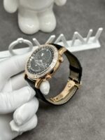 Patek Philippe Best Replica Watch Grand Complications 6104R Custom Solid Gold Watch and Diamonds 44mm - Image 5