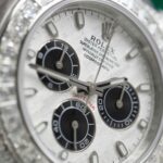 Rolex Daytona Replica Watch Dial Meteorite Custom Diamonds Moissanite Baguette 40mm - Image 4