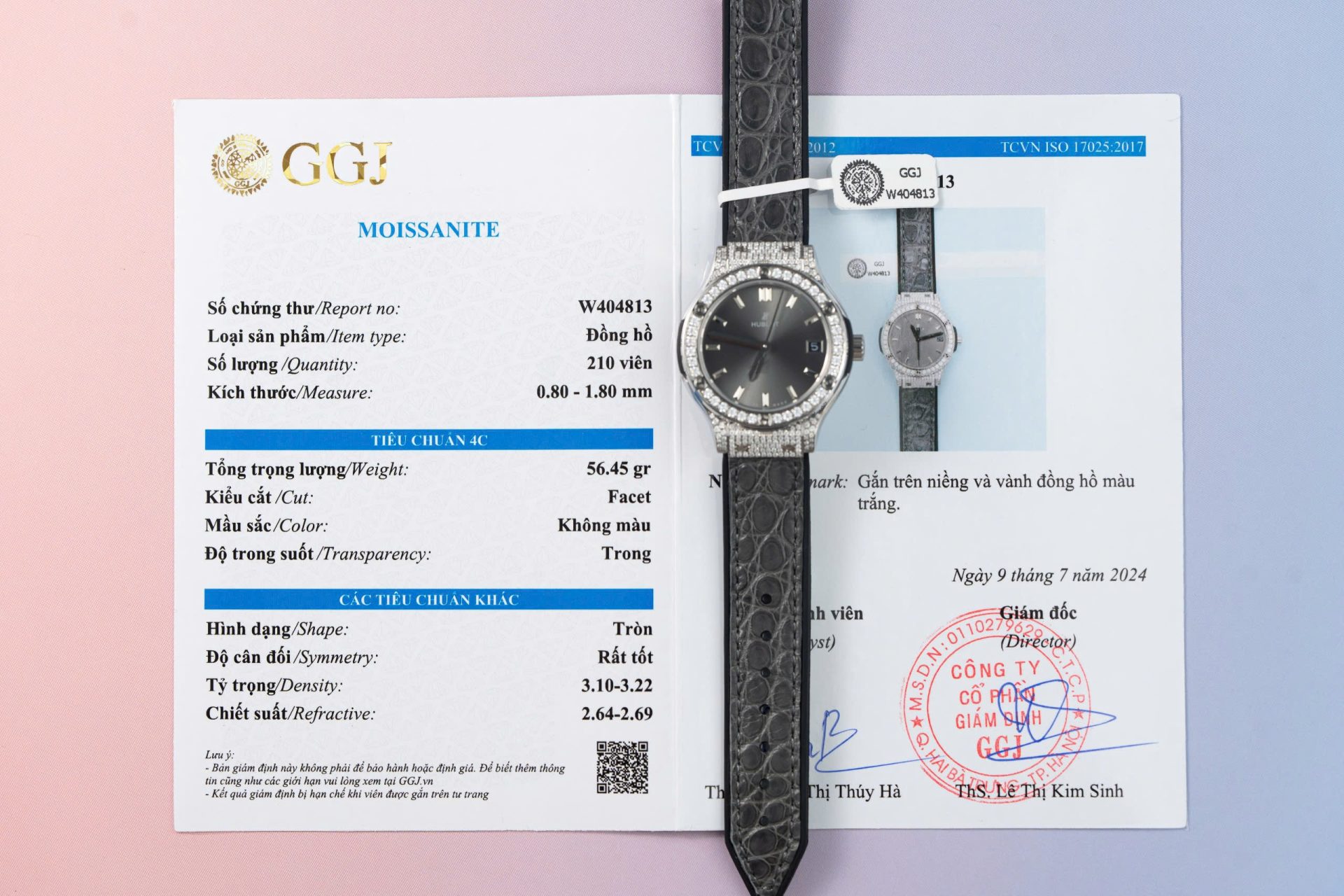 AE2AB3F1-F259-F13E-34D0-0FB8982E4DB5.jpg Hublot Classic Fusion Replica Watch Moissanite Diamond Hong Kong Gray Dial 33mm - Image 1