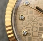 Replica Rolex DateJust 41mm SS/YG YG Textured Dial YG Wrapped Fluted Bezel SS/YG Bracelet A2836 - Image 6