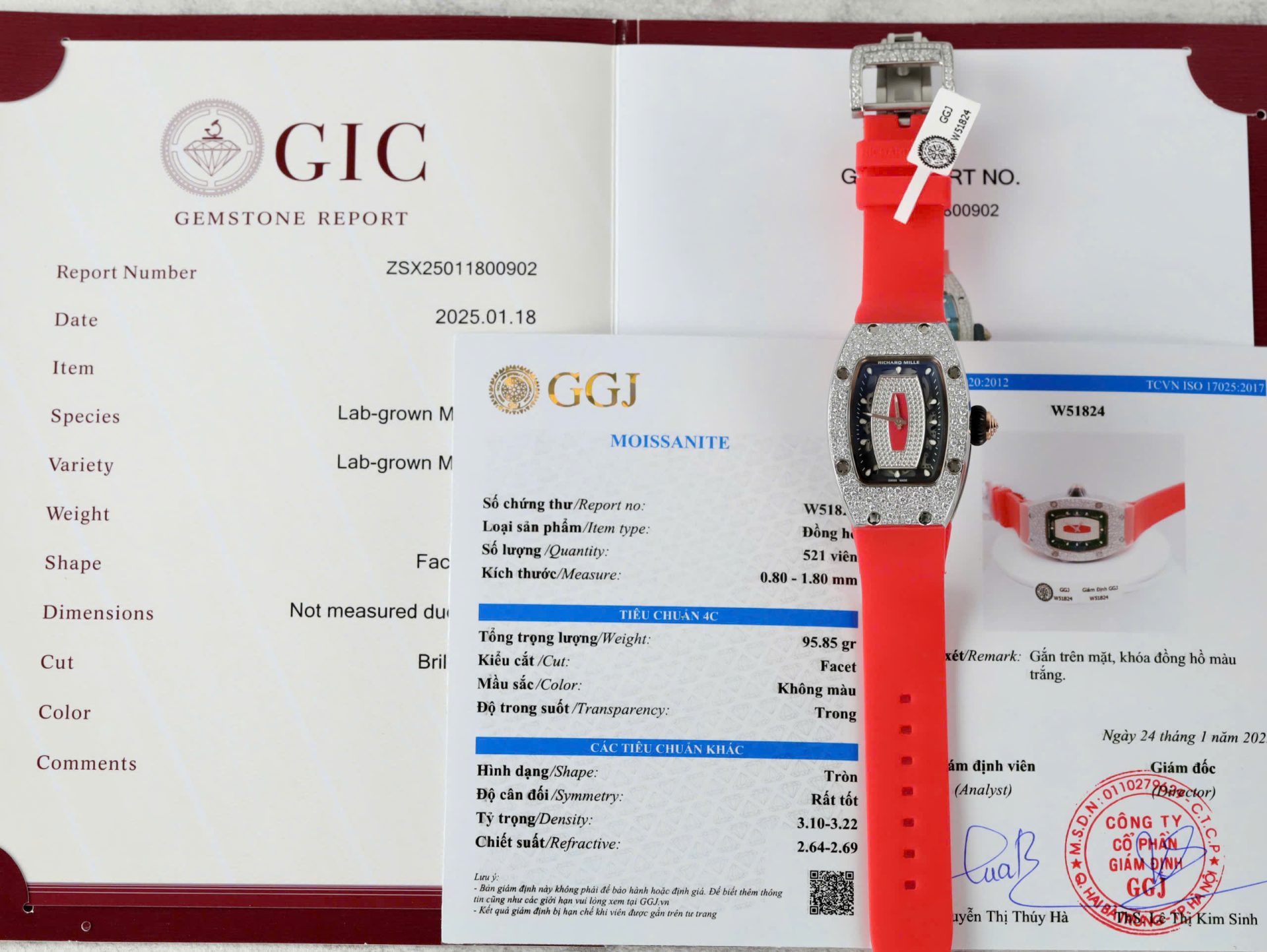 AF663E56-D084-BEAF-B657-2A9A2B01E73A.jpg Richard Mille RM007 Red Replica Watch Diamond Moissanite Hong Kong Custom 36mm - Image 1