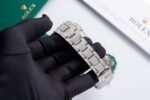 Rolex DateJust Replica 1:1 Watch Full Diamond Moissanite 41mm - Image 7