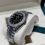 Rolex Replica Watch Day-Date 228236 Moissanite Diamond Black Dial 168gram GM V3 40mm - Image 5