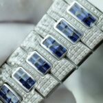 Patek Philippe Nautilus 5719 Best Copies Watch Diamonds Moissanite   Sapphire Baguette Custom 40mm - Image 9
