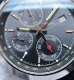 Replica IWC Ingenieur Chrono IW380702 Gray Dial Leather Strap - Image 3